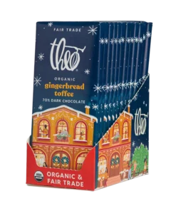 Gingerbread Toffee 70% Dark Chocolate Bar
