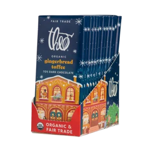 Gingerbread Toffee 70% Dark Chocolate Bar