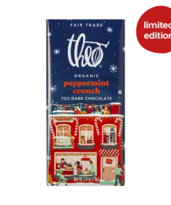 Peppermint Crunch 70% Dark Chocolate Bar