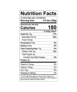 Pure 85% Dark Chocolate Bar