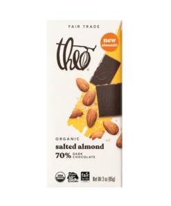 Salted Almond 70% Dark Chocolate Bar