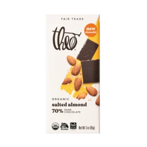 Salted Almond 70% Dark Chocolate Bar
