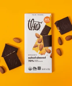 Salted Almond 70% Dark Chocolate Bar