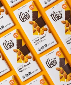 Salted Almond 70% Dark Chocolate Bar