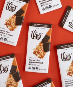 brown rice quinoa crunch 85% dark chocolate bar