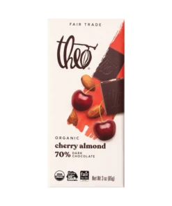 cherry almond 70% dark chocolate bar