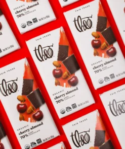 cherry almond 70% dark chocolate bar