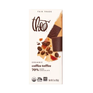 coffee toffee 70% dark chocolate bar