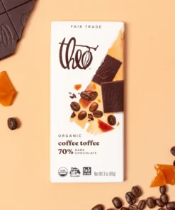 coffee toffee 70% dark chocolate bar
