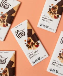 coffee toffee 70% dark chocolate bar