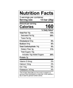 coffee toffee 70% dark chocolate bar