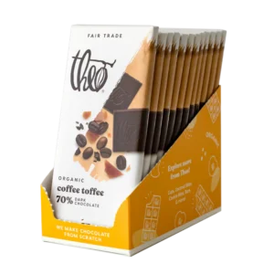 coffee toffee 70% dark chocolate bar