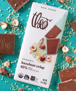hazelnut crisp milk chocolate bar 45% cacao