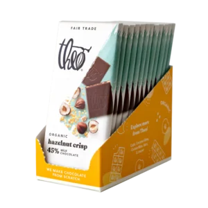 hazelnut crisp milk chocolate bar 45% cacao