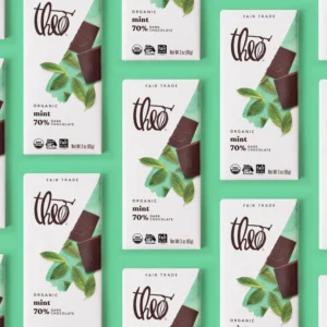 mint 70% dark chocolate bar