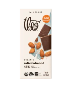 salted almond milk chocolate bar 45% cacao