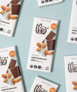 salted almond milk chocolate bar 45% cacao