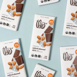 salted almond milk chocolate bar 45% cacao