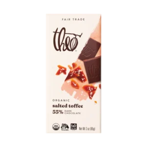 salted toffee 55% dark chocolate bar