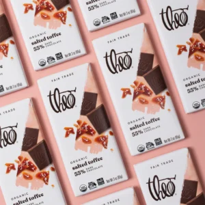 salted toffee 55% dark chocolate bar