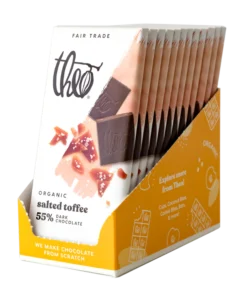 salted toffee 55% dark chocolate bar