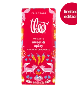 sweet and spicy 55% dark chocolate bar