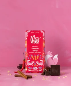 sweet and spicy 55% dark chocolate bar