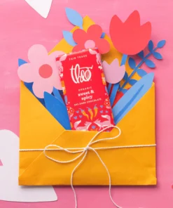 sweet and spicy 55% dark chocolate bar