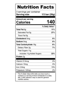 sweet and spicy 55% dark chocolate bar