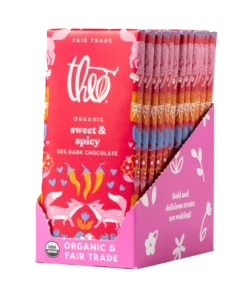 sweet and spicy 55% dark chocolate bar