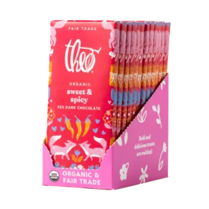 sweet and spicy 55% dark chocolate bar