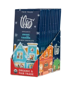 sweet vanilla milk chocolate bar 45% cacao