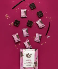 vanilla crunch 55% dark chocolate with vanilla sea salt